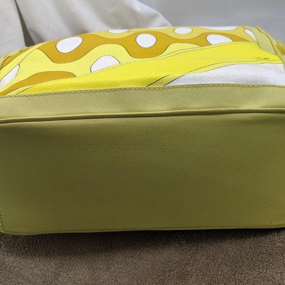 Emilio Pucci Leather/Canvas Bag - Picture 7 of 13